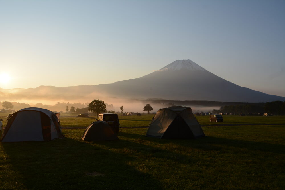 ふもとっぱらキャンプ場富士山