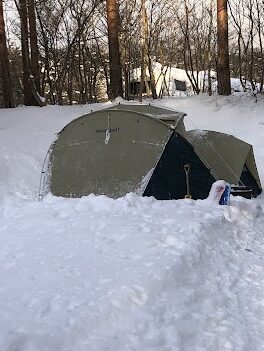 アストロドーム雪中