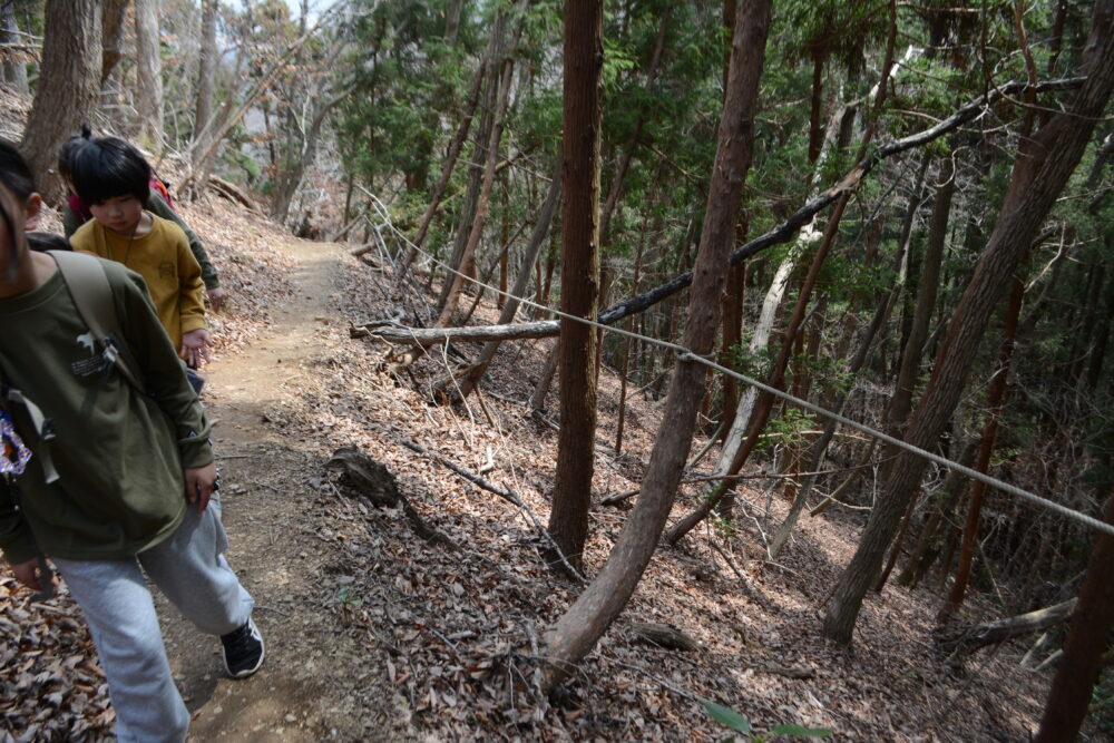 白河関山登山道
