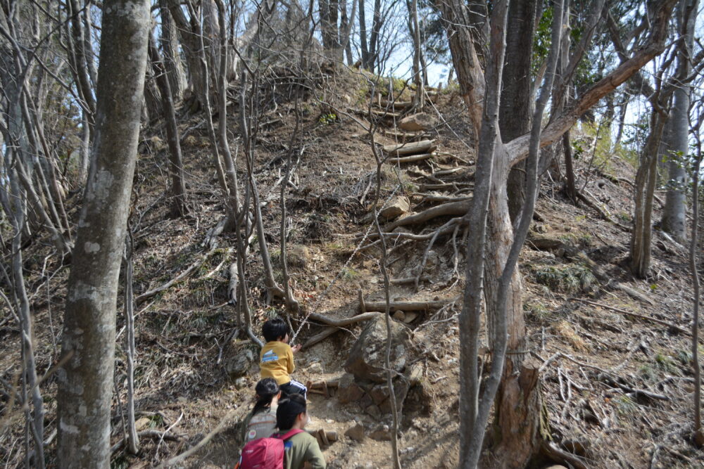 白河関山登山道