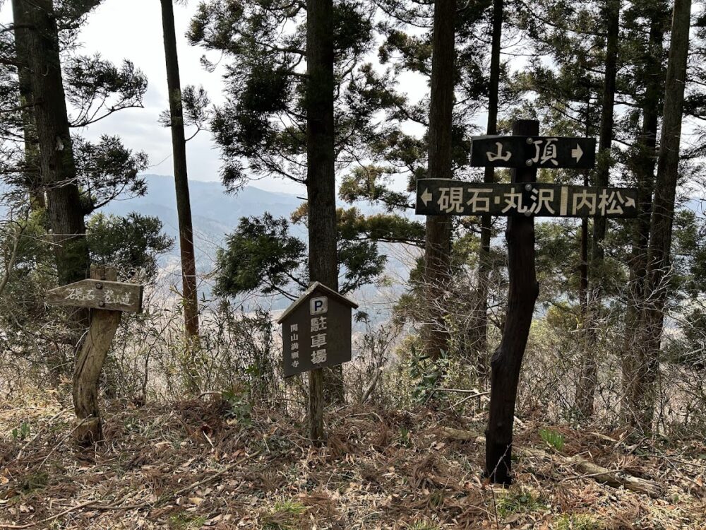 白河関山 分岐