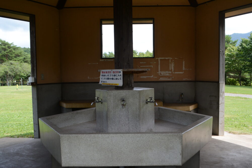 吹上高原キャンプ場 炊事場