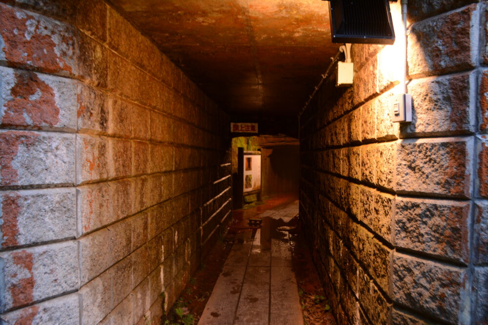 銀山温泉疎水坑跡
